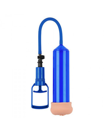 BOMBA PARA O PÉNIS COM MASTURBADOR PUSH TOUCH SENSE AZUL