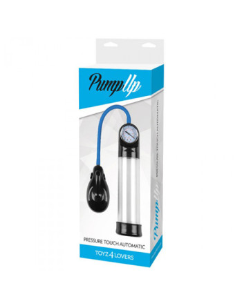 BOMBA PARA O PÉNIS AUTOMÁTICA COM MEDIDOR PRESSURE TOUCH AUTOMATIC TRANSPARENTE