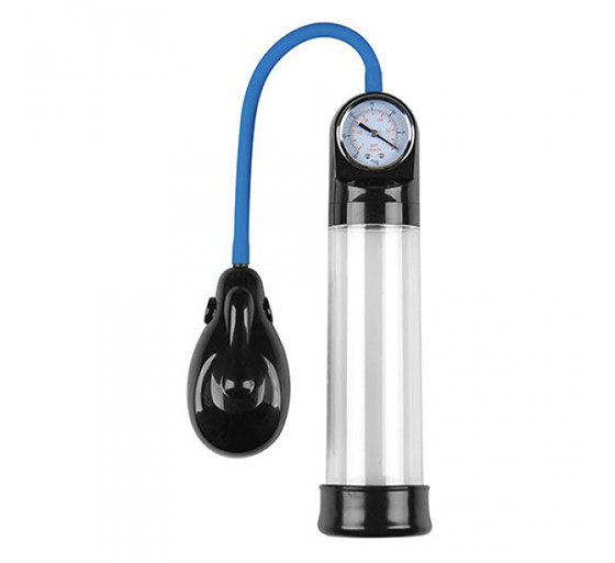 BOMBA PARA O PÉNIS AUTOMÁTICA COM MEDIDOR PRESSURE TOUCH AUTOMATIC TRANSPARENTE
