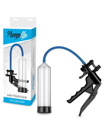 BOMBA PARA O PÉNIS COM PUNHO EASY TOUCH GUN TRANSPARENTE