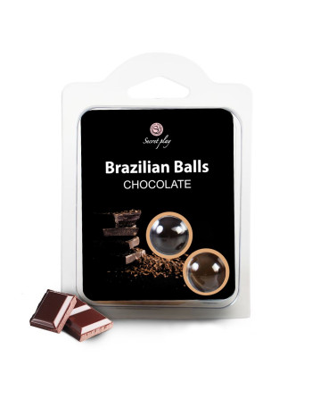 BOLAS LUBRICANTES BESABLES BRAZILIAN BALLS SABOR A CHOCOLATE 2 X 4GR