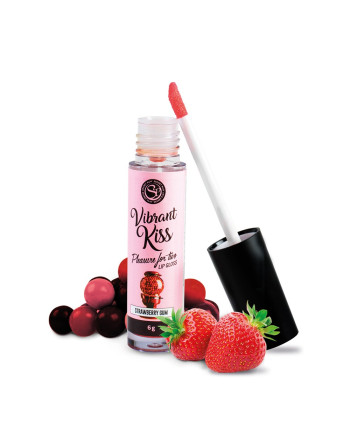LIP GLOSS DE CHICLE DE FRESA VIBRANT KISS 6GR