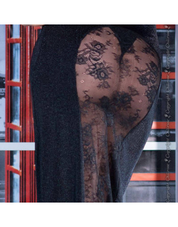 VESTIDO E TANGA CR-4245 PRETO