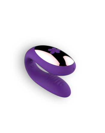 VIBRADOR RECARGABLE PARA PAREJA CON MANDO MORADO TOYZ4LOVERS