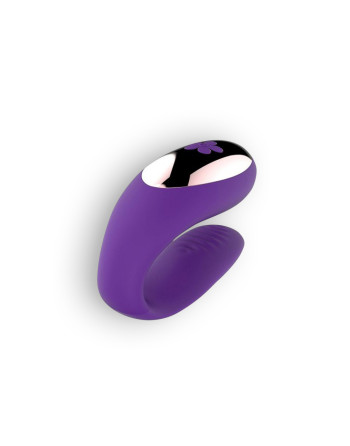 VIBRADOR RECARGABLE PARA PAREJA CON MANDO MORADO TOYZ4LOVERS