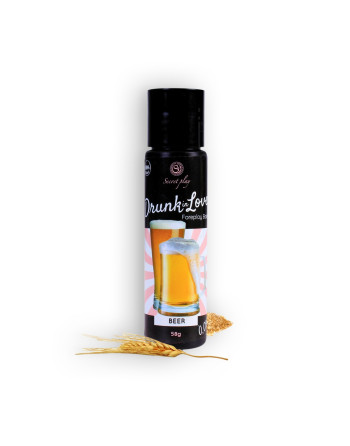 BÁLSAMO LUBRIFICANTE SABOR CERVEJA DRUNK IN LOVE SECRET PLAY 60ML