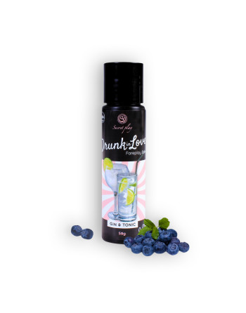 BÁLSAMO LUBRIFICANTE SABOR GIN TÓNICO DRUNK IN LOVE SECRET PLAY 60ML