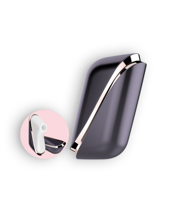ESTIMULADOR CLITORIANO PRO TRAVELER CON VIBRACIÓN Y CARGADOR USB SATISFYER