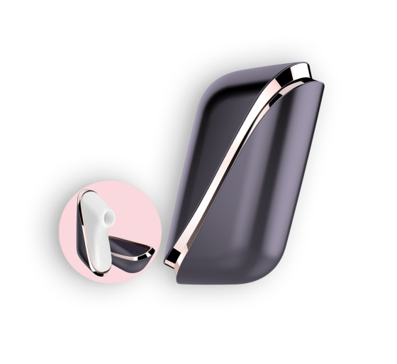 ESTIMULADOR CLITORIANO PRO TRAVELER CON VIBRACIÓN Y CARGADOR USB SATISFYER