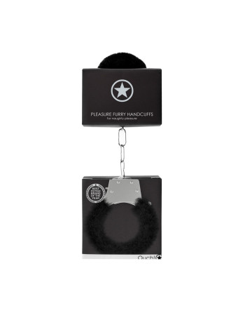 ESPOSAS CON PELUCHE PLEASURE FURRY HANDCUFFS NEGRAS