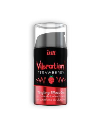 GEL CON VIBRACIÓN VIBRATION FRESA INTT 15ML
