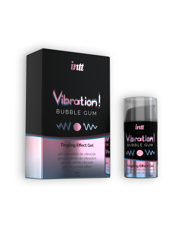 GEL CON VIBRACIÓN VIBRATION CHICLE INTT 15ML