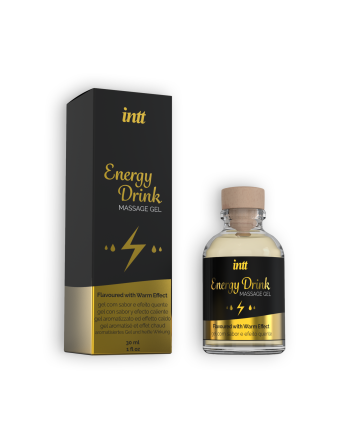 GEL DE MASAJE CON SABOR A BEBIDA ENERGETICA INTT 30ML