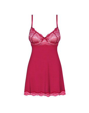 CAMISA DE NOITE E TANGA ROSALYNE OBSESSIVE BORDÔ