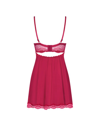 CAMISA DE NOITE E TANGA ROSALYNE OBSESSIVE BORDÔ