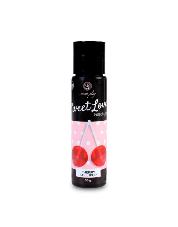 GEL LUBRIFICANTE COM SABOR A CHUPA DE CEREJA SWEET LOVE SECRET PLAY 60ML