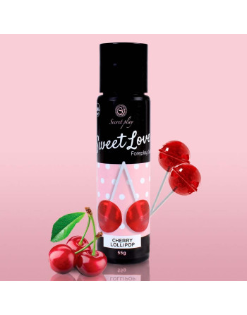 GEL LUBRIFICANTE COM SABOR A CHUPA DE CEREJA SWEET LOVE SECRET PLAY 60ML