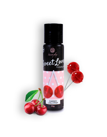 GEL LUBRICANTE CON SABOR A PIRULITO DE CEREZA SWEET LOVE SECRET PLAY 60ML