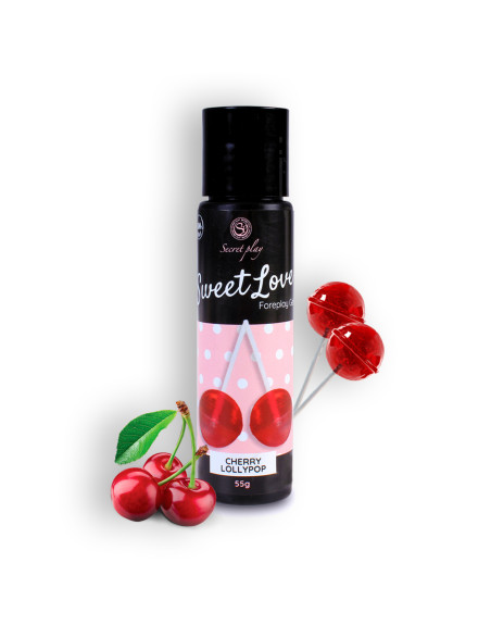 GEL LUBRICANTE CON SABOR A PIRULITO DE CEREZA SWEET LOVE SECRET PLAY 60ML