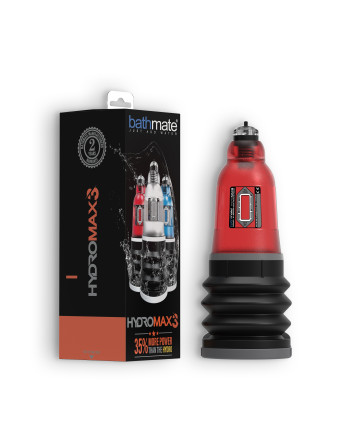 BOMBA PARA EL PENE BATHMATE HYDROMAX 3 ROJO