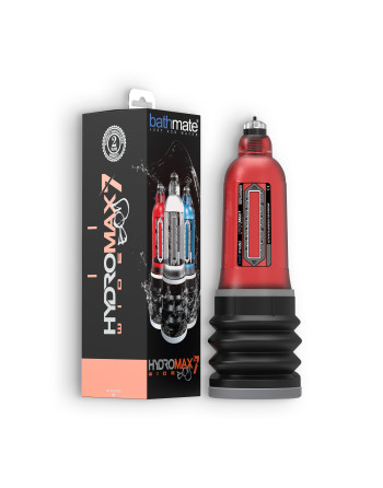 BOMBA PARA EL PENE BATHMATE HYDROMAX 7 WIDE BOY ROJA