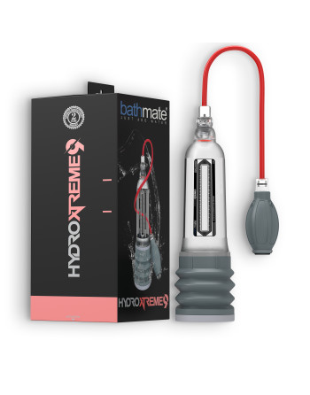 BOMBA PARA EL PENE CON ACCESORIOS BATHMATE HYDROXTREME 9 TRANSPARENTE