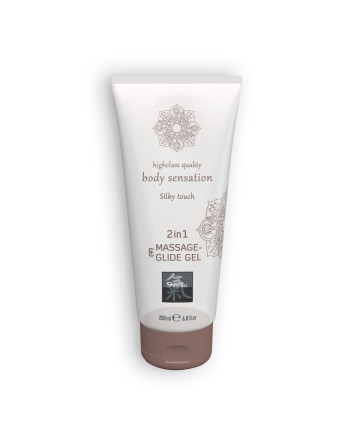 LUBRICANTE Y GEL DE MASAJE 2 EN 1 SILKY TOUCH SHIATSU™ 200ML