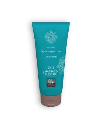 LUBRICANTE Y GEL DE MASAJE 2 EN 1 AMBAR SHIATSU™ 200ML