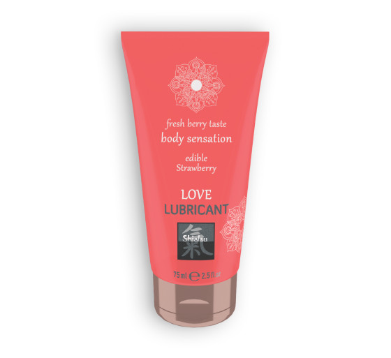 LUBRICANTE BESABLE LOVE LUBRICANT CON SABOR A FRESA SHIATSU™ 75ML