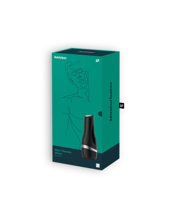 MASTURBADOR SATISFYER MEN CLASSIC PRATEADO