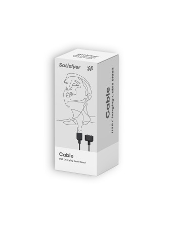 CARGADOR USB MAGNÉTICO SATISFYER NEGRO