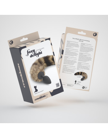 PLUG ANAL COM CAUDA FOXY DELIGHT SILICONE CRUSHIOUS