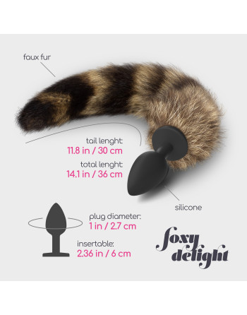 PLUG ANAL COM CAUDA FOXY DELIGHT SILICONE CRUSHIOUS