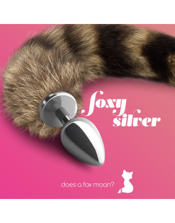 PLUG ANAL CON COLA FOXY SILVER METAL CRUSHIOUS
