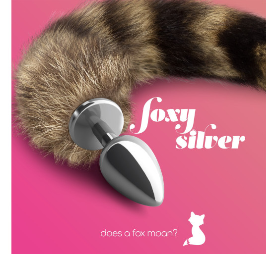 PLUG ANAL CON COLA FOXY SILVER METAL CRUSHIOUS