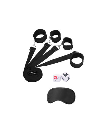 KIT DE RESTRIÇÃO UNDER THE BED BINDING RESTRAINT KIT OUCH! PRETO