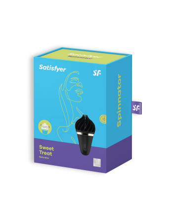 ESTIMULADOR CLITORIANO LAYONS SWEET TREAT CON CARGADOR USB SATISFYER LAYONS NEGRO