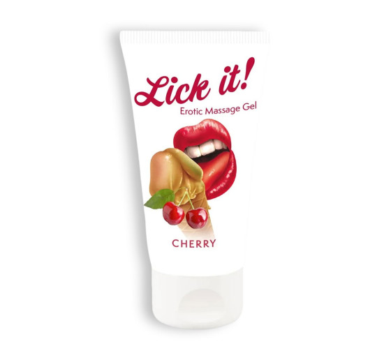 LUBRIFICANTE BEIJÁVEL LICK-IT CEREJA 50ML