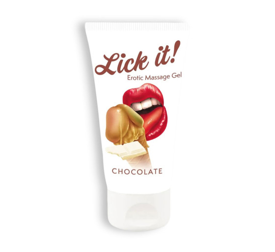 LUBRICANTE BESABLE LICK-IT CHOCOLATE BLANCO 50ML