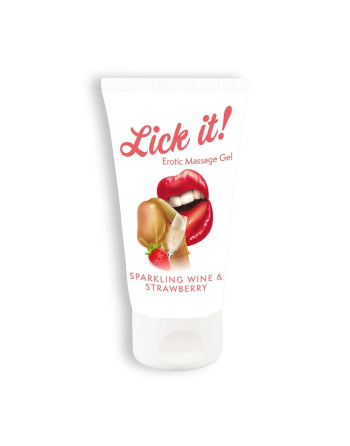 LUBRICANTE BESABLE LICK-IT FRESA Y CAVA 50ML