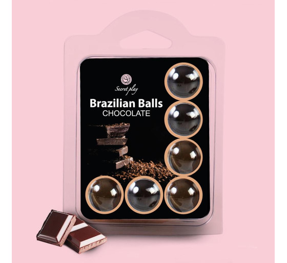 BOLAS LUBRICANTES BESABLES BRAZILIAN BALLS SABOR A CHOCOLATE 6 X 4GR