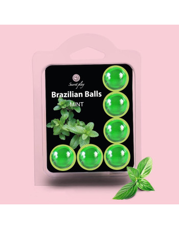 BOLAS LUBRICANTES BESABLES BRAZILIAN BALLS SABOR A MENTA 6 X 4GR