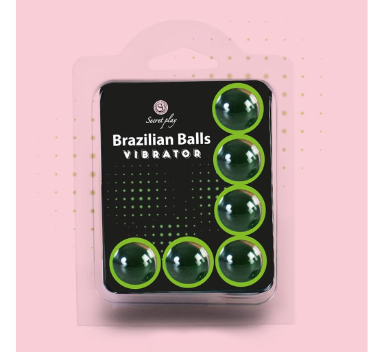 BOLAS LUBRICANTES BRAZILIAN BALLS SHOCK EFECTO VIBRADOR 6 X 4GR