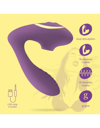 ESTIMULADOR RECARGABLE MOANSTAR CON REGALO DE LUBRICANTE A BASE DE AGUA CRUSHIOUS