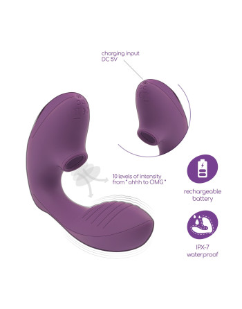 ESTIMULADOR RECARGABLE MOANSTAR CON REGALO DE LUBRICANTE A BASE DE AGUA CRUSHIOUS