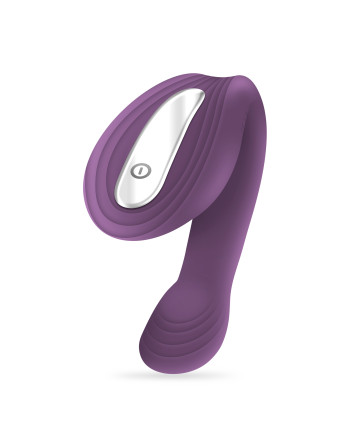 VIBRADOR RECARREGÁVEL COM COMANDO PLEASURISER E OFERTA DE LUBRIFICANTE À BASE DE ÁGUA CRUSHIOUS