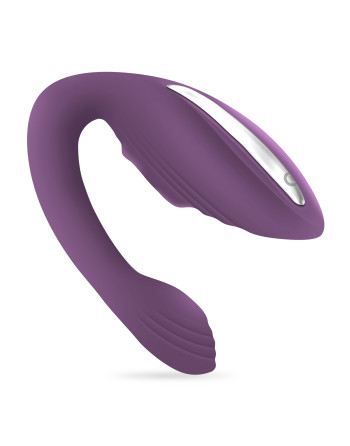 VIBRADOR RECARREGÁVEL COM COMANDO PLEASURISER E OFERTA DE LUBRIFICANTE À BASE DE ÁGUA CRUSHIOUS