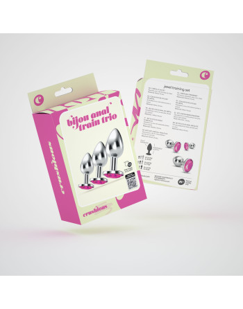 ANAL TRAIN TRIO BIJOU ROSA CRUSHIOUS COM BOLSAS INDIVIDUAIS GRÁTIS