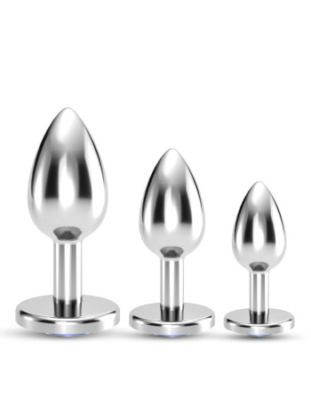 ANAL TRAIN TRIO BIJOU AZUL CRUSHIOUS CON BOLSAS INDIVIDUALES GRATIS