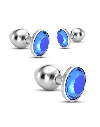 ANAL TRAIN TRIO BIJOU AZUL CRUSHIOUS CON BOLSAS INDIVIDUALES GRATIS